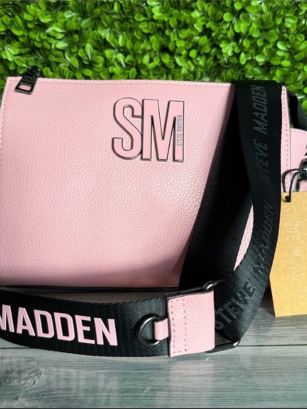 Steve Madden Pink Crossbody Bag w| Black Accents - NWT